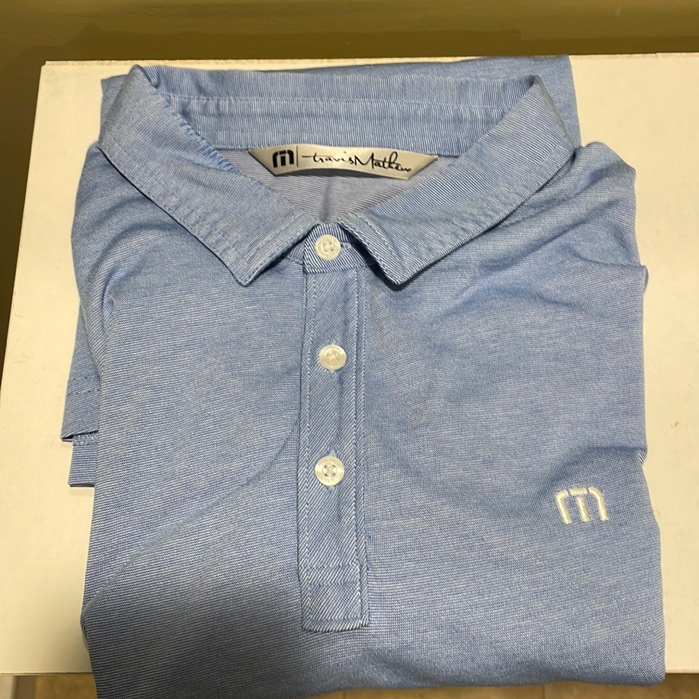 Travis Matthew blue polo